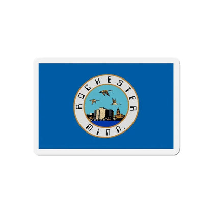 Flag of Rochester Minnesota - Refrigerator Magnet 5 Inch - The Sticker Space