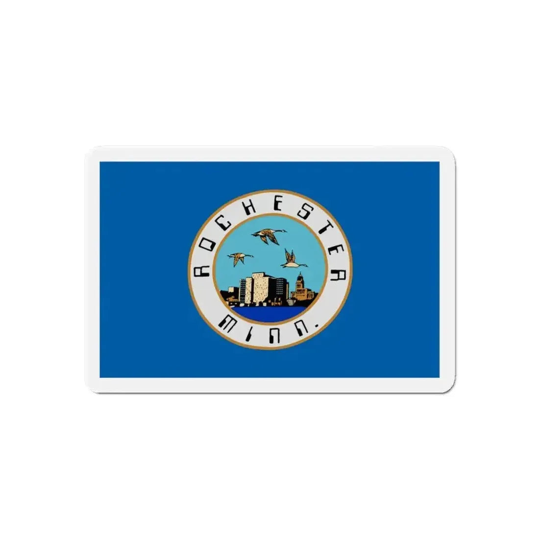 Flag of Rochester Minnesota - Refrigerator Magnet - The Sticker Space