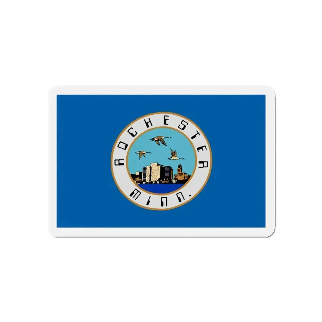 Flag of Rochester Minnesota - Refrigerator Magnet - The Sticker Space