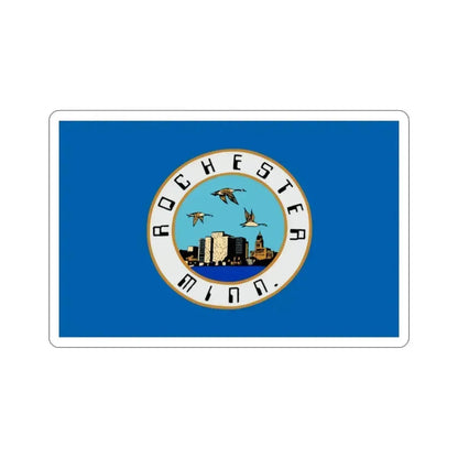 Flag of Rochester Minnesota USA STICKER Vinyl Die-Cut Decal 2 Inch - The Sticker Space