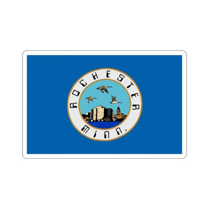 Flag of Rochester Minnesota USA STICKER Vinyl Die-Cut Decal 5 Inch - The Sticker Space