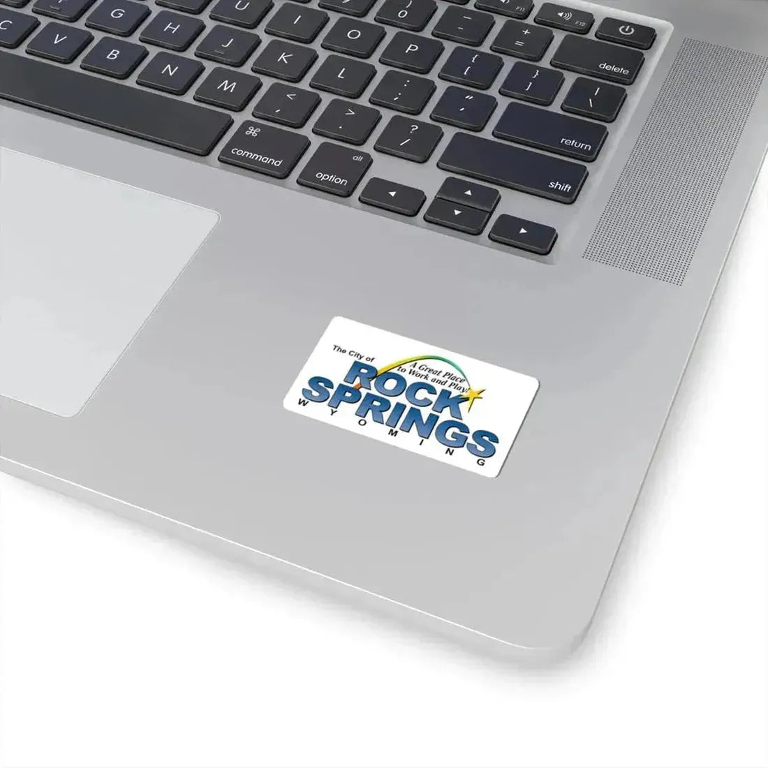 Flag of Rock Springs Wyoming (United States) STICKER Vinyl Kiss-Cut Decal - The Sticker Space