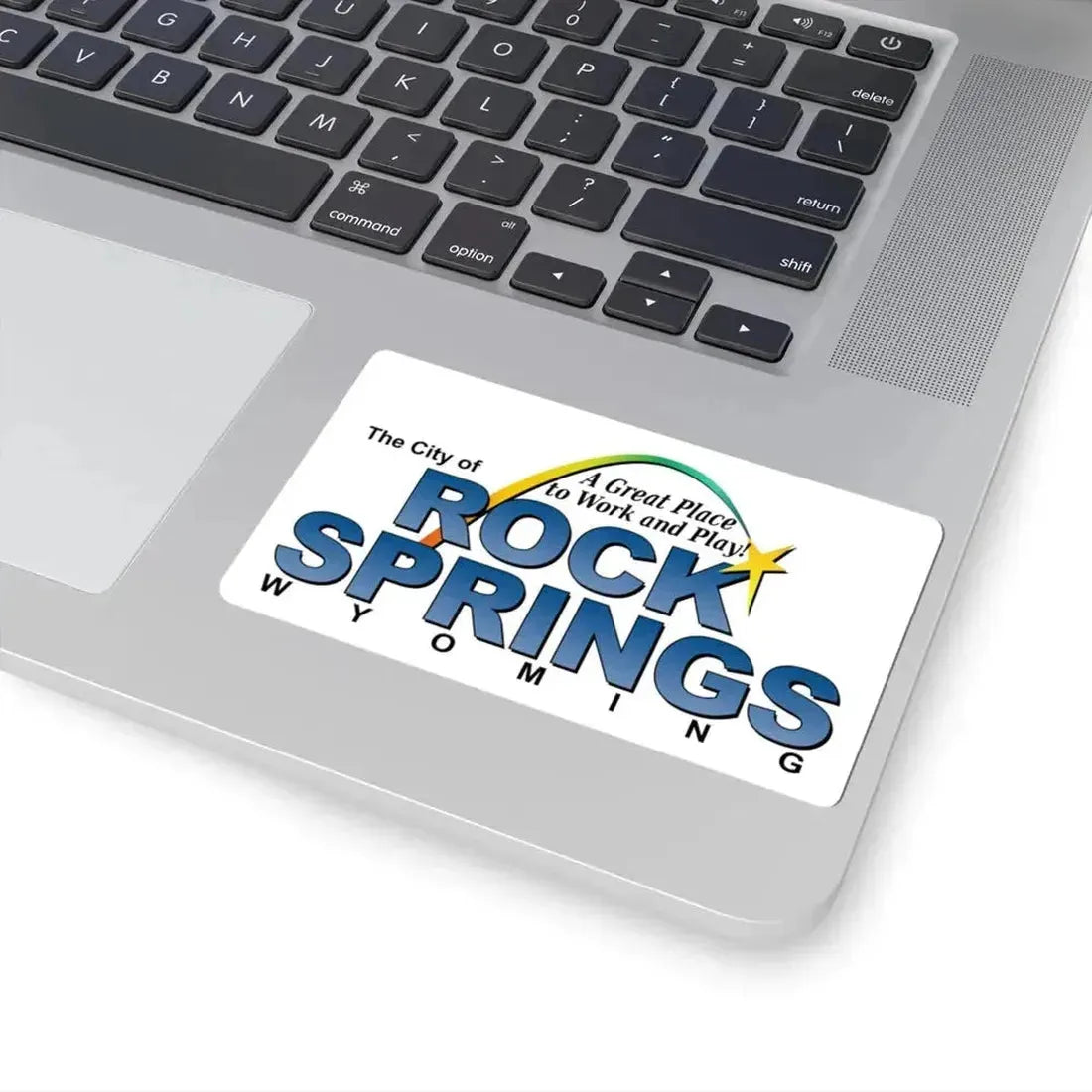 Flag of Rock Springs Wyoming (United States) STICKER Vinyl Kiss-Cut Decal - The Sticker Space