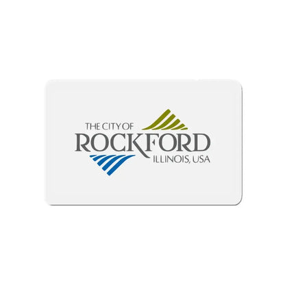 Flag of Rockford Illinois - Refrigerator Magnet 5 Inch - The Sticker Space