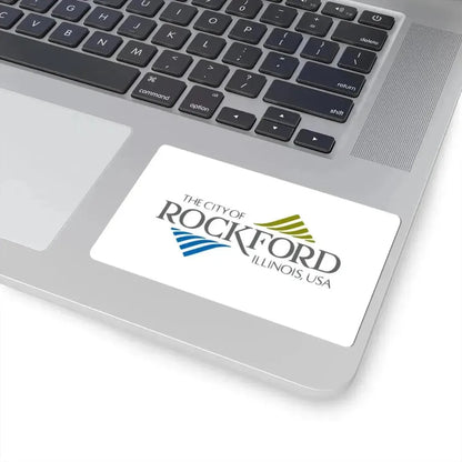 Flag of Rockford Illinois (United States) STICKER Vinyl Kiss-Cut Decal - The Sticker Space