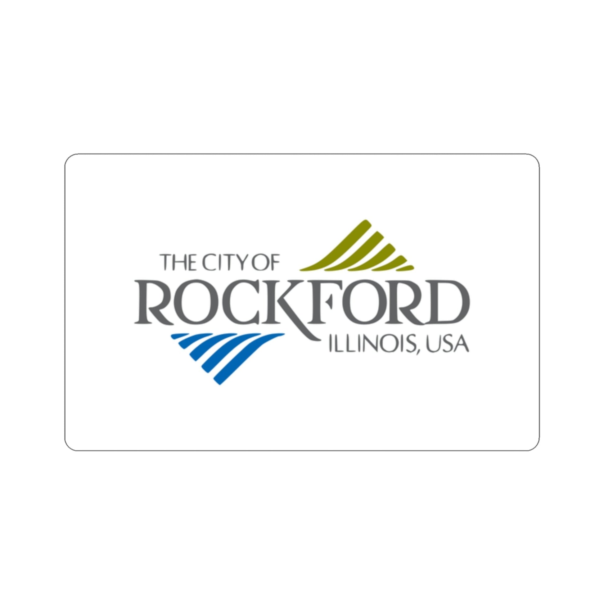 Flag of Rockford Illinois USA STICKER Vinyl Die-Cut Decal-2 Inch-The Sticker Space