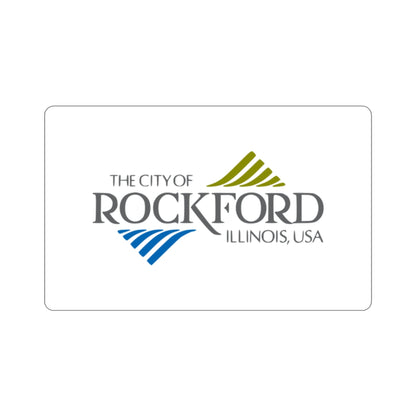 Flag of Rockford Illinois USA STICKER Vinyl Die-Cut Decal-2 Inch-The Sticker Space