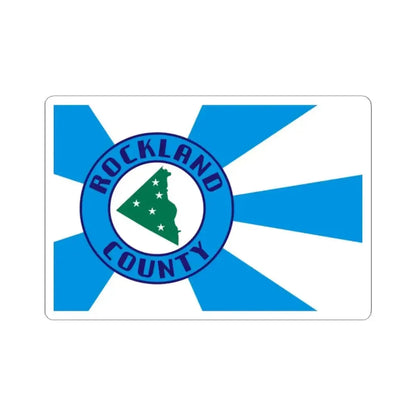 Flag of Rockland County New York (United States) STICKER Vinyl Kiss-Cut Decal 2 Inch White - The Sticker Space