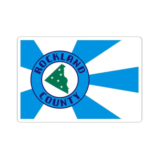 Flag of Rockland County New York (United States) STICKER Vinyl Kiss-Cut Decal 2 Inch White - The Sticker Space