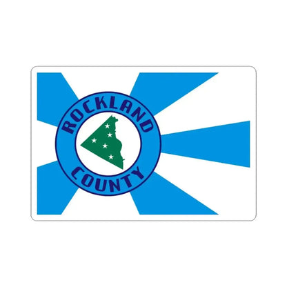 Flag of Rockland County New York (United States) STICKER Vinyl Kiss-Cut Decal 3 Inch White - The Sticker Space