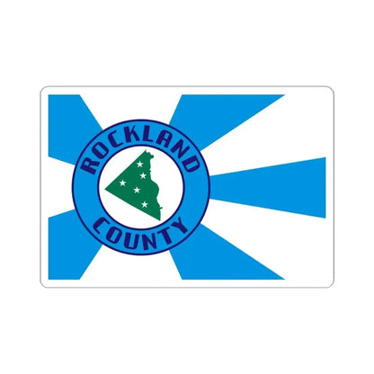 Flag of Rockland County New York (United States) STICKER Vinyl Kiss-Cut Decal 4 Inch White - The Sticker Space