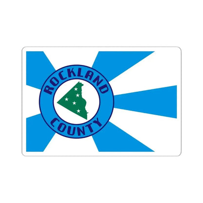Flag of Rockland County New York (United States) STICKER Vinyl Kiss-Cut Decal 6 Inch White - The Sticker Space