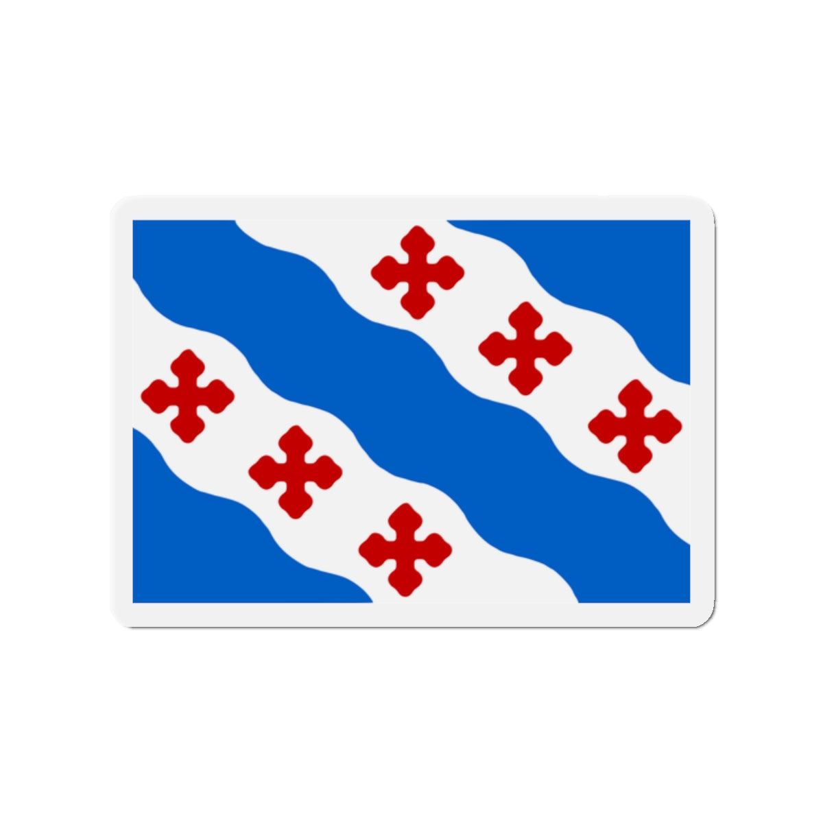 Flag of Rockville Maryland - Die-Cut Magnet-2" x 2"-The Sticker Space