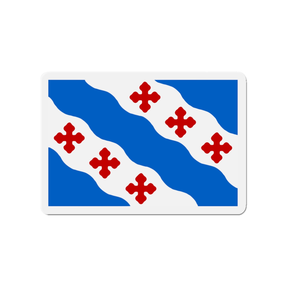 Flag of Rockville Maryland - Die-Cut Magnet-3" x 3"-The Sticker Space