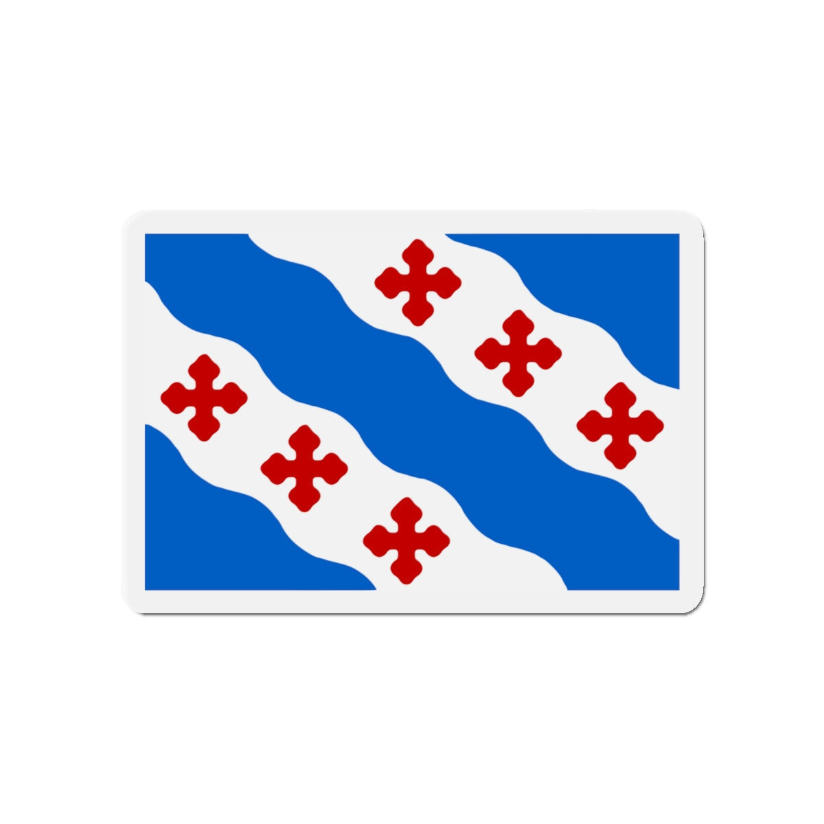 Flag of Rockville Maryland - Die-Cut Magnet-4" x 4"-The Sticker Space