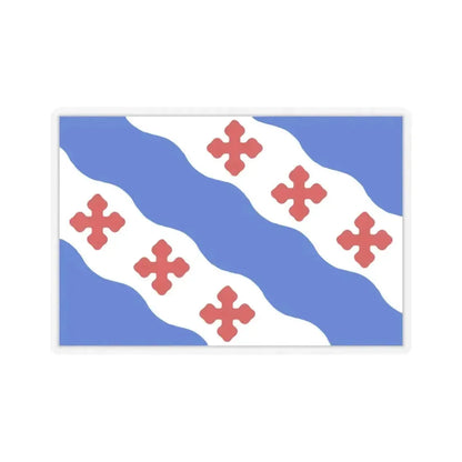 Flag of Rockville, Maryland - STICKER Vinyl Kiss-Cut Decal 4 Inch Transparent - The Sticker Space