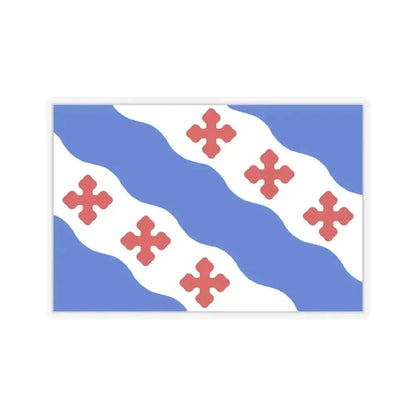 Flag of Rockville, Maryland - STICKER Vinyl Kiss-Cut Decal 6 Inch Transparent - The Sticker Space