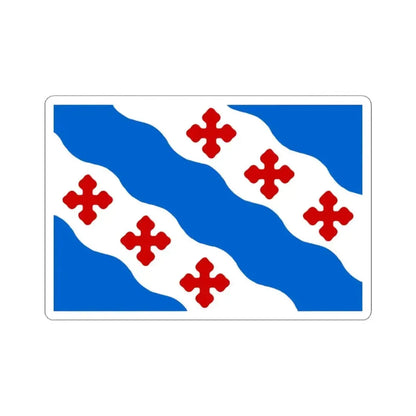 Flag of Rockville Maryland (United States) STICKER Vinyl Kiss-Cut Decal 3 Inch White - The Sticker Space