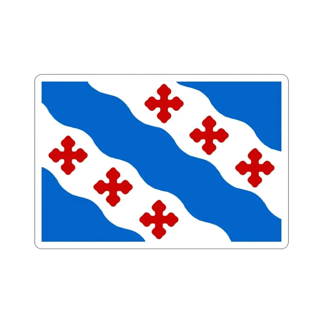 Flag of Rockville Maryland USA STICKER Vinyl Die-Cut Decal 3 Inch - The Sticker Space