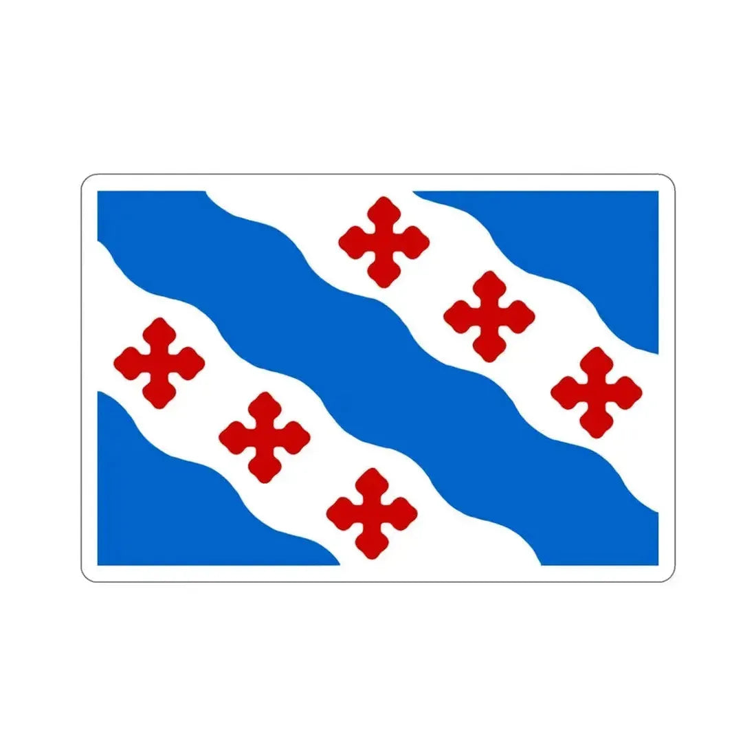 Flag of Rockville Maryland USA STICKER Vinyl Die-Cut Decal 4 Inch - The Sticker Space