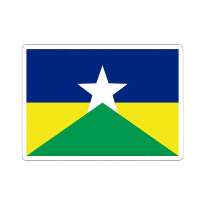 Flag of Rondônia Brazil STICKER Vinyl Die-Cut Decal 3 Inch - The Sticker Space