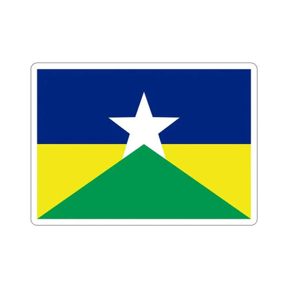 Flag of Rondônia Brazil STICKER Vinyl Die-Cut Decal 5 Inch - The Sticker Space