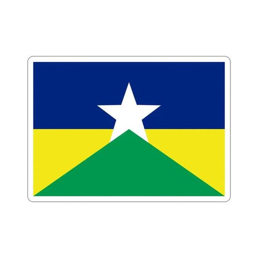 Flag of Rondônia Brazil STICKER Vinyl Die-Cut Decal 6 Inch - The Sticker Space