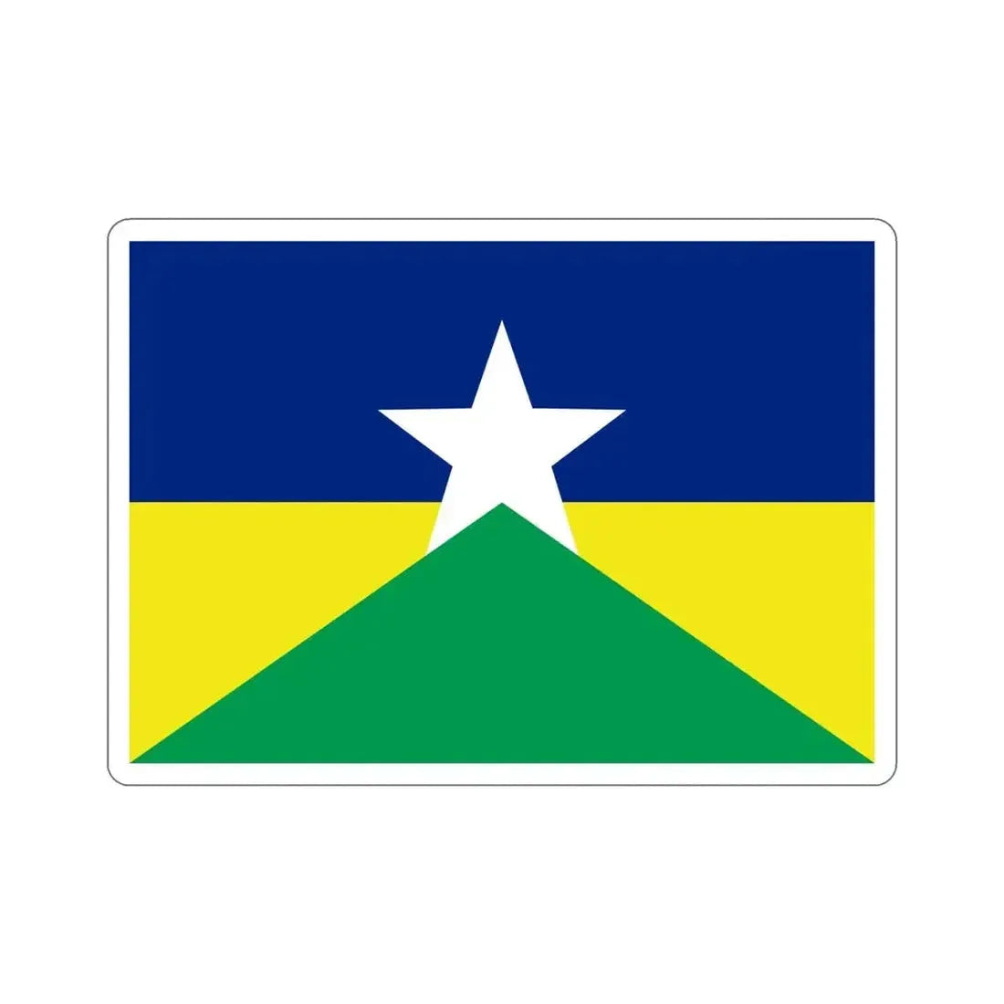 Flag of Rondônia Brazil STICKER Vinyl Die-Cut Decal - The Sticker Space