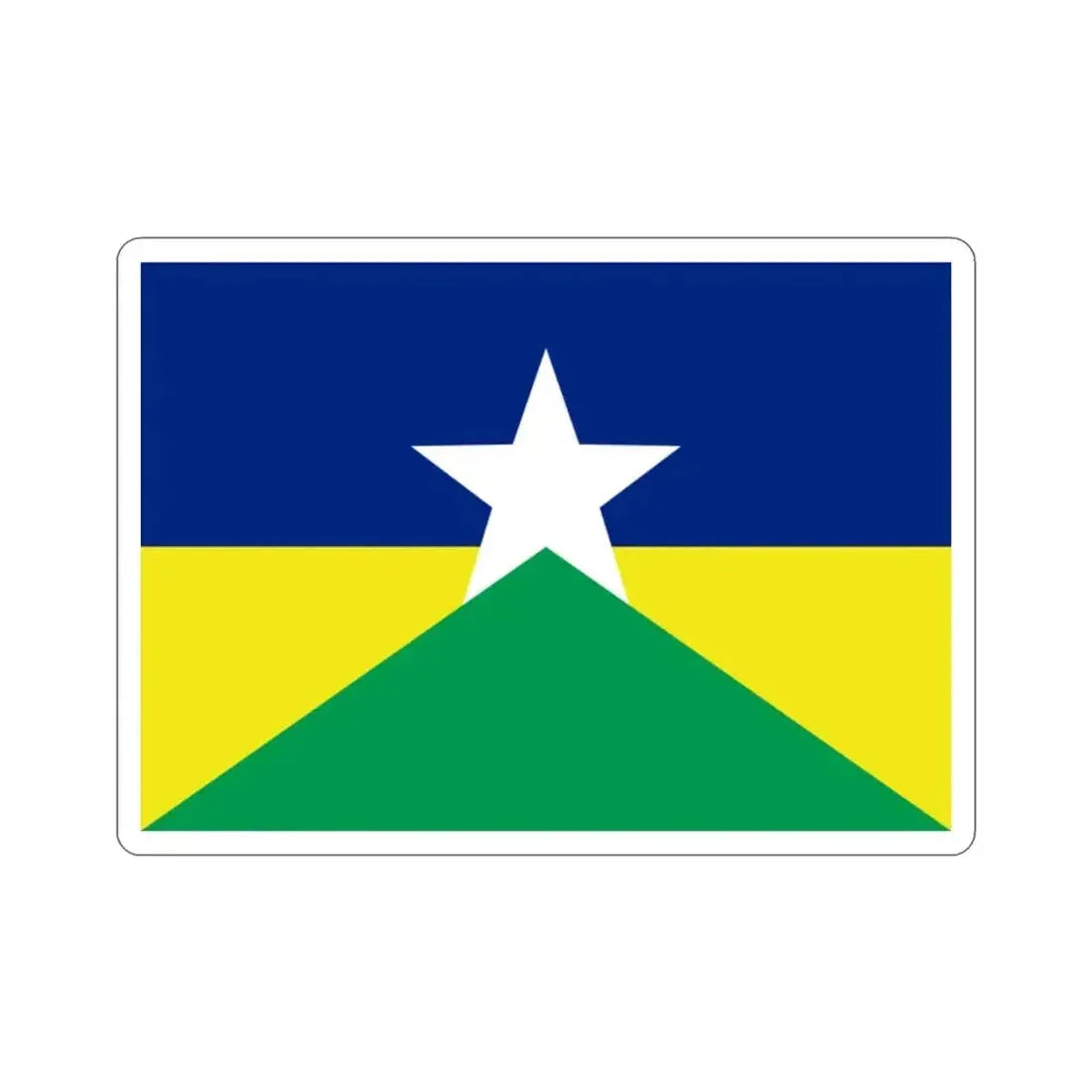 Flag of Rondônia Brazil STICKER Vinyl Die-Cut Decal - The Sticker Space