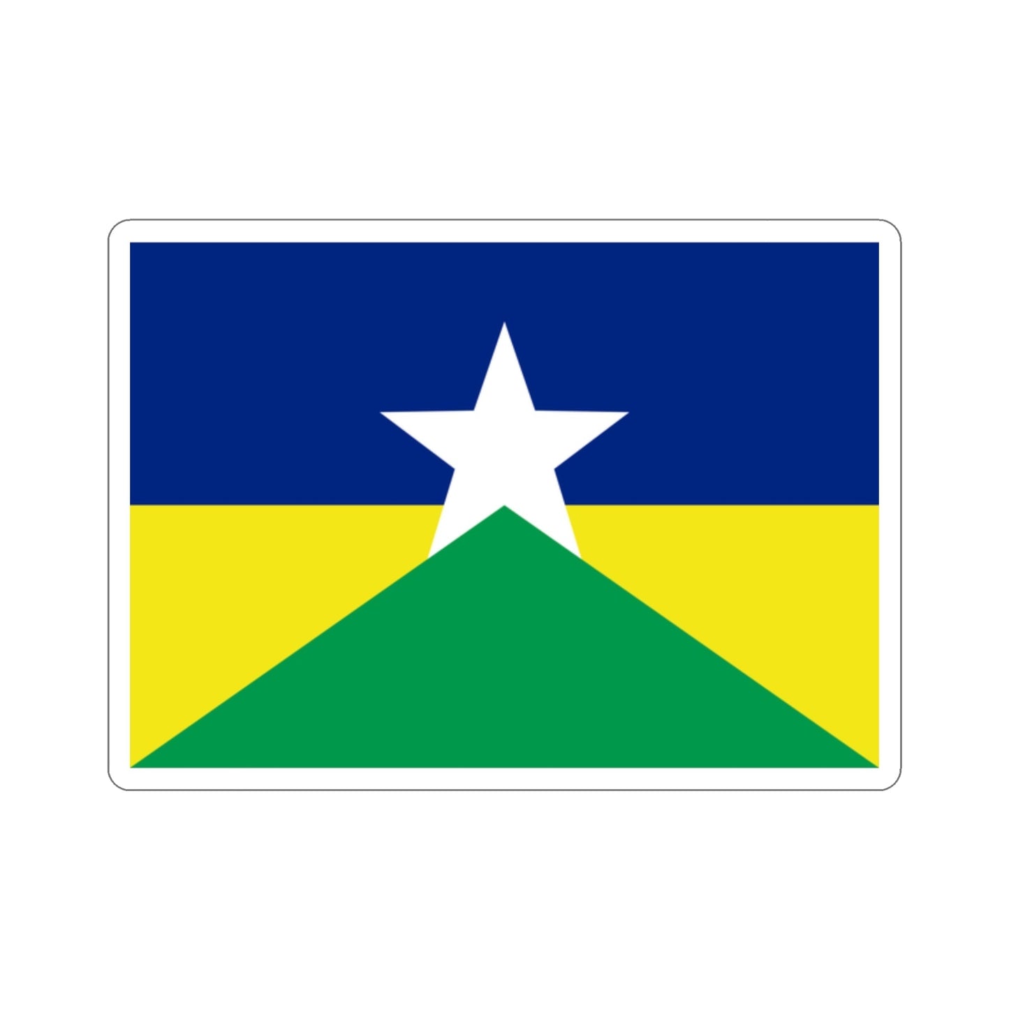 Flag of Rondônia Brazil STICKER Vinyl Die-Cut Decal-2 Inch-The Sticker Space