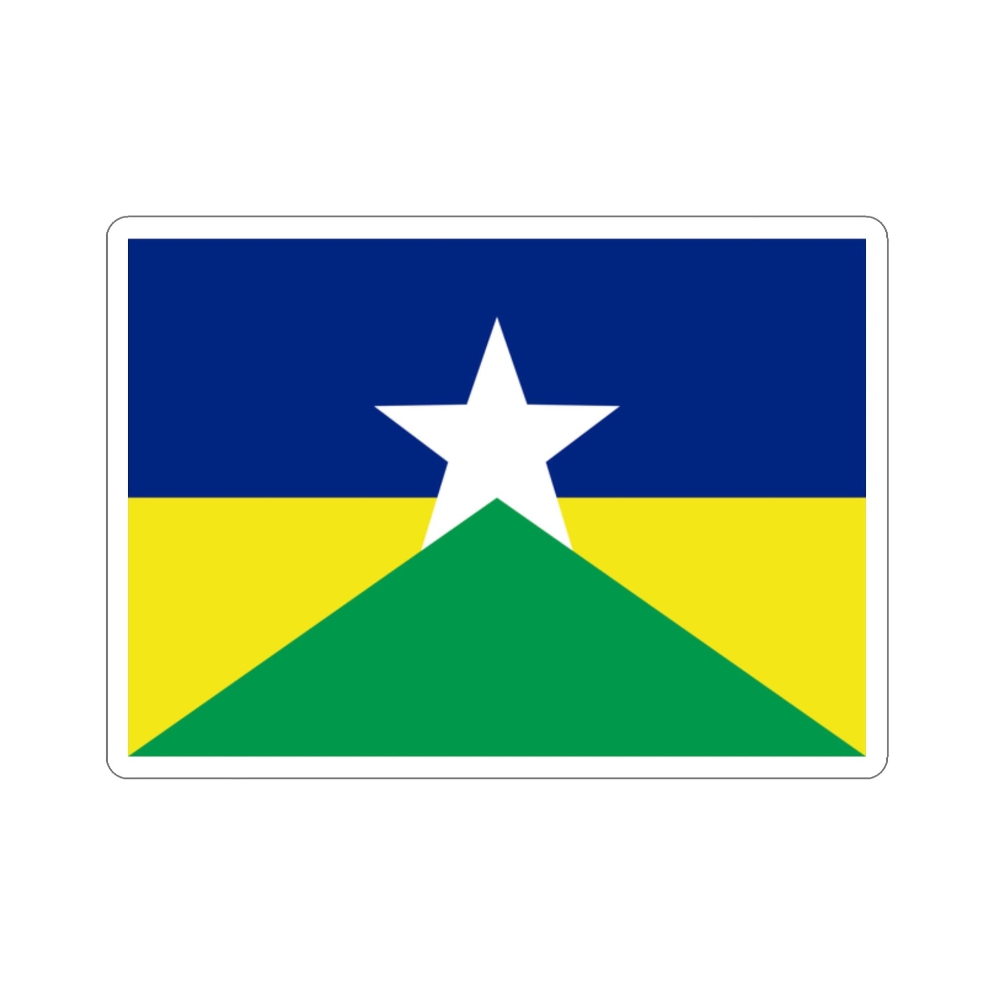 Flag of Rondônia Brazil STICKER Vinyl Die-Cut Decal-2 Inch-The Sticker Space