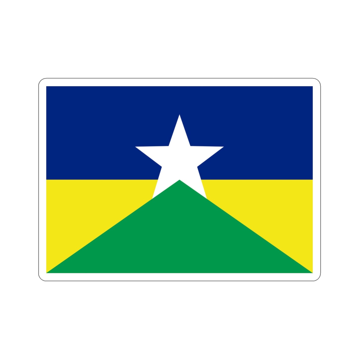 Flag of Rondônia Brazil STICKER Vinyl Die-Cut Decal-3 Inch-The Sticker Space