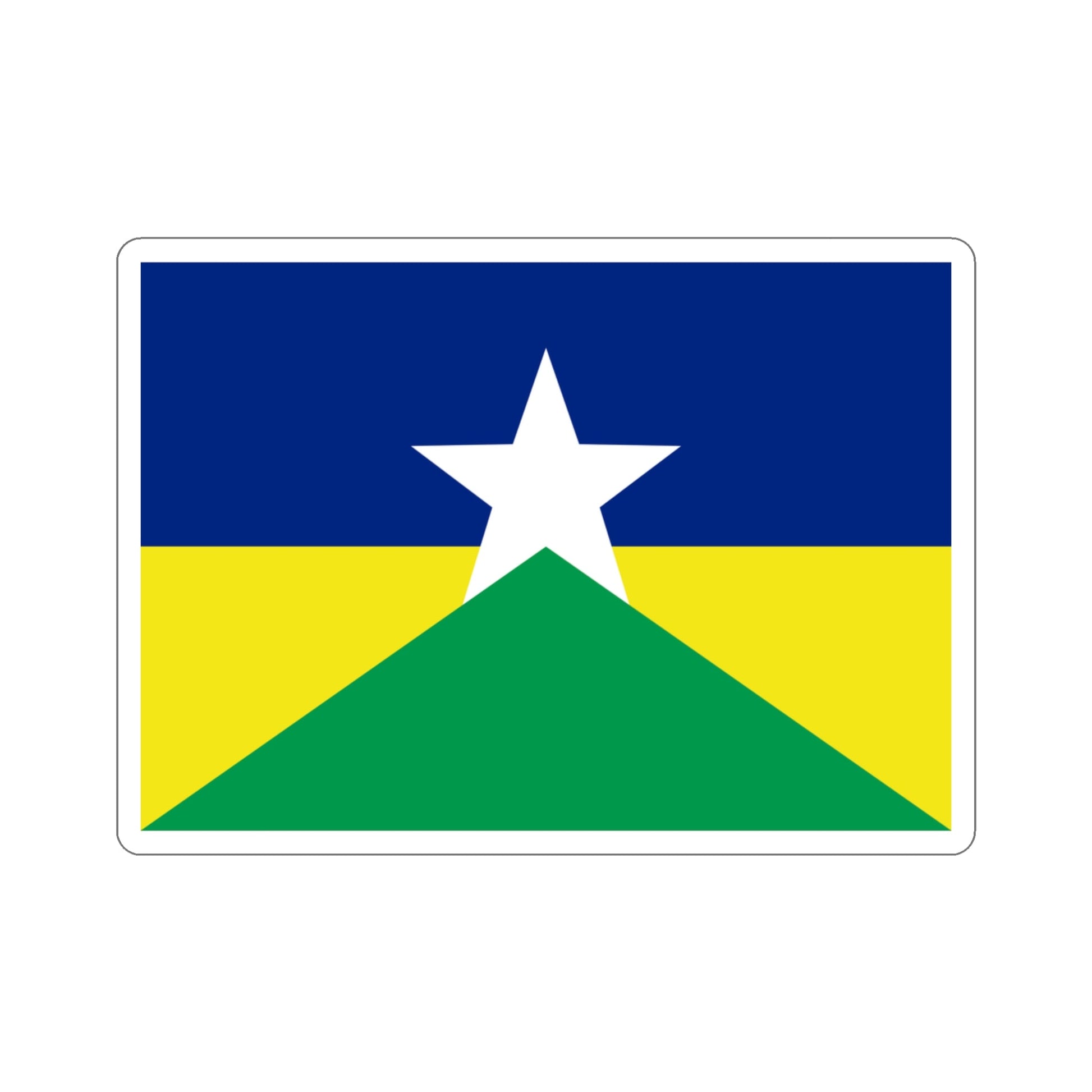 Flag of Rondônia Brazil STICKER Vinyl Die-Cut Decal-3 Inch-The Sticker Space