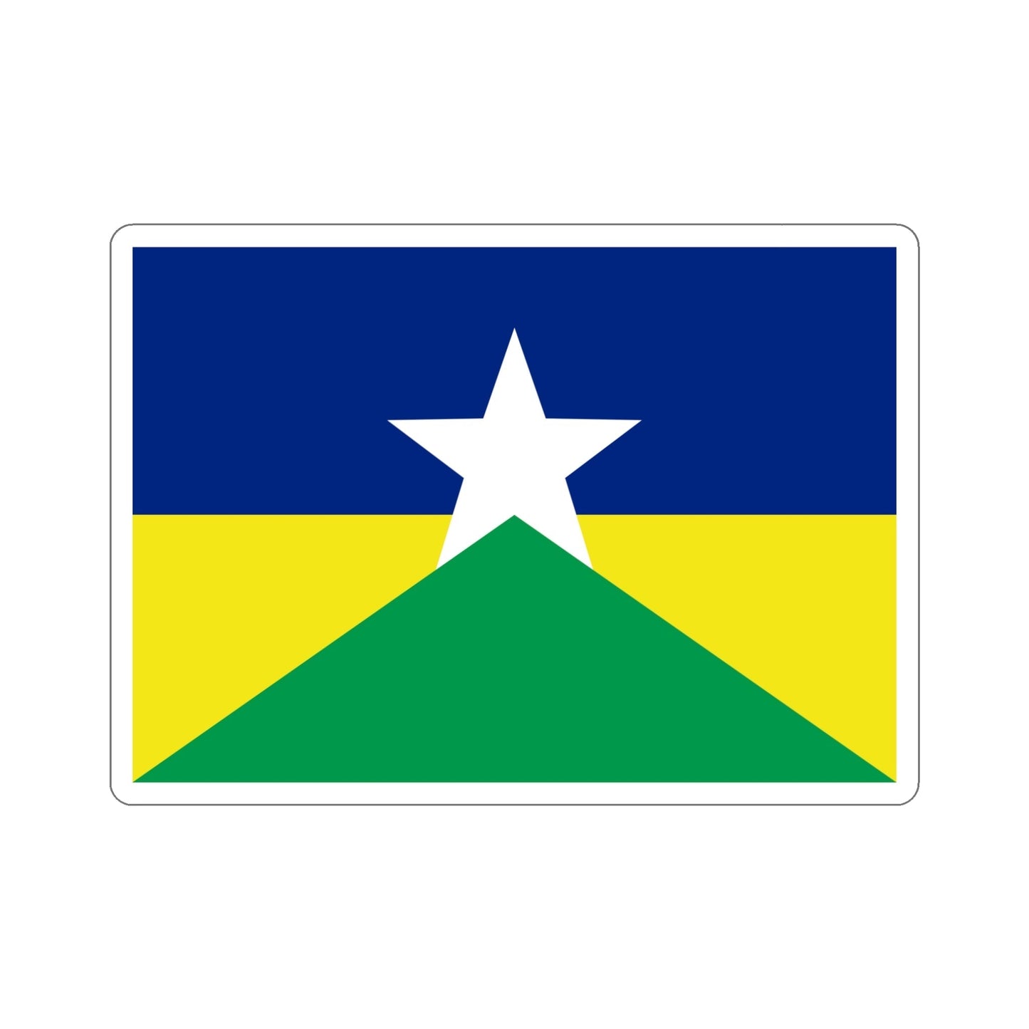 Flag of Rondônia Brazil STICKER Vinyl Die-Cut Decal-5 Inch-The Sticker Space