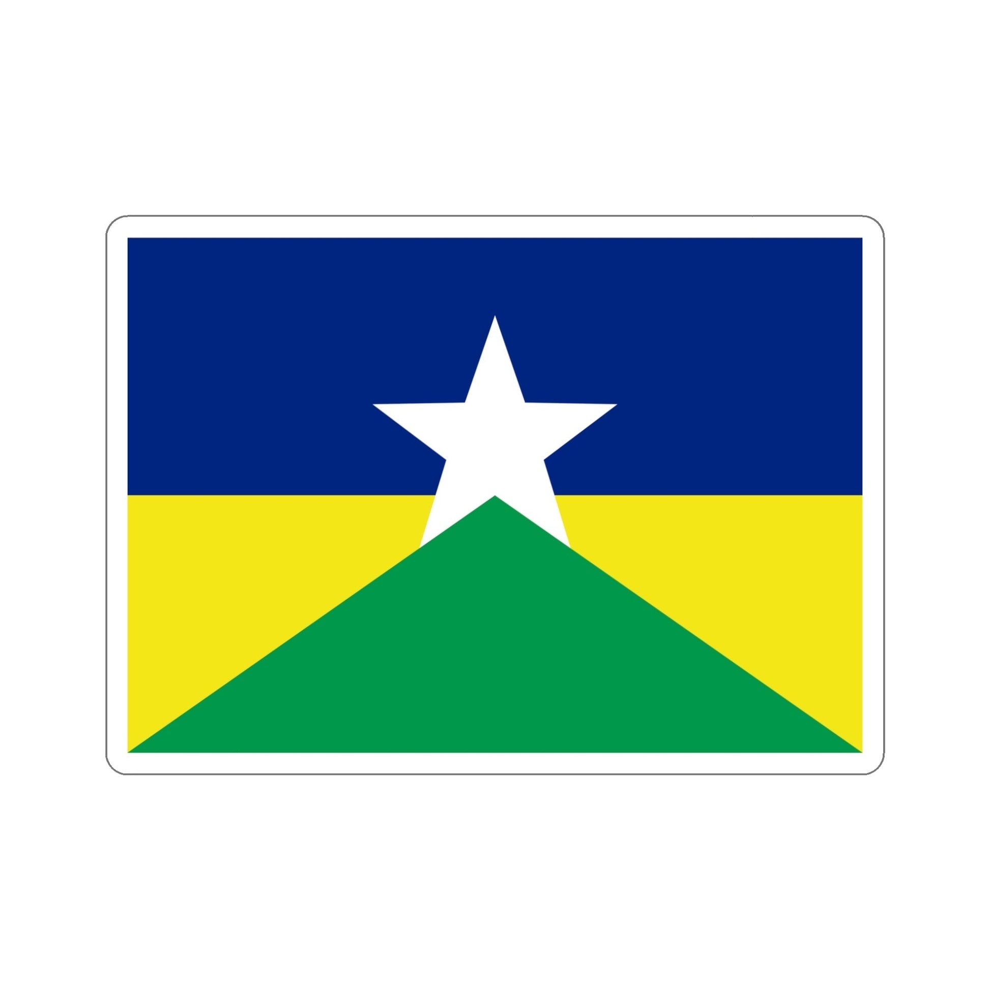 Flag of Rondônia Brazil STICKER Vinyl Die-Cut Decal-5 Inch-The Sticker Space