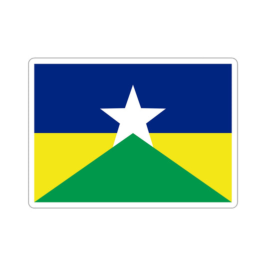 Flag of Rondônia Brazil STICKER Vinyl Die-Cut Decal-6 Inch-The Sticker Space