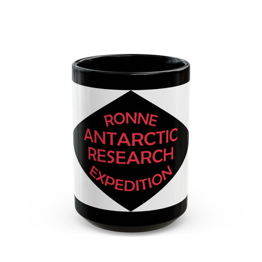 Flag of Ronne Antarctic Research Expedition - Black Coffee Mug-15oz-The Sticker Space