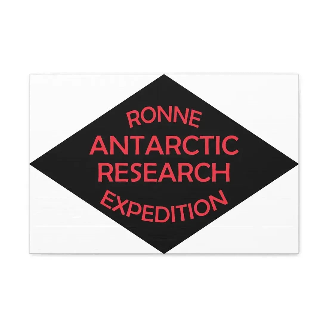 Flag of Ronne Antarctic Research Expedition - Canvas Wall Art 24″ x 16″ 1.25" - The Sticker Space