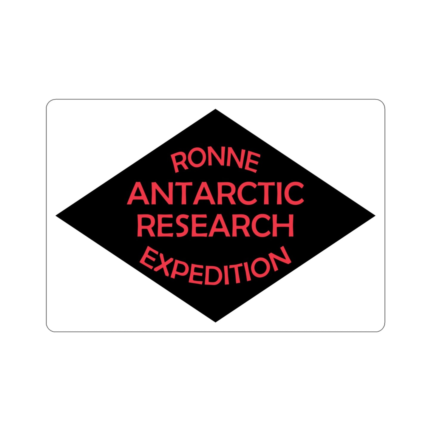 Flag of Ronne Antarctic Research Expedition STICKER Vinyl Die-Cut Decal-4 Inch-The Sticker Space