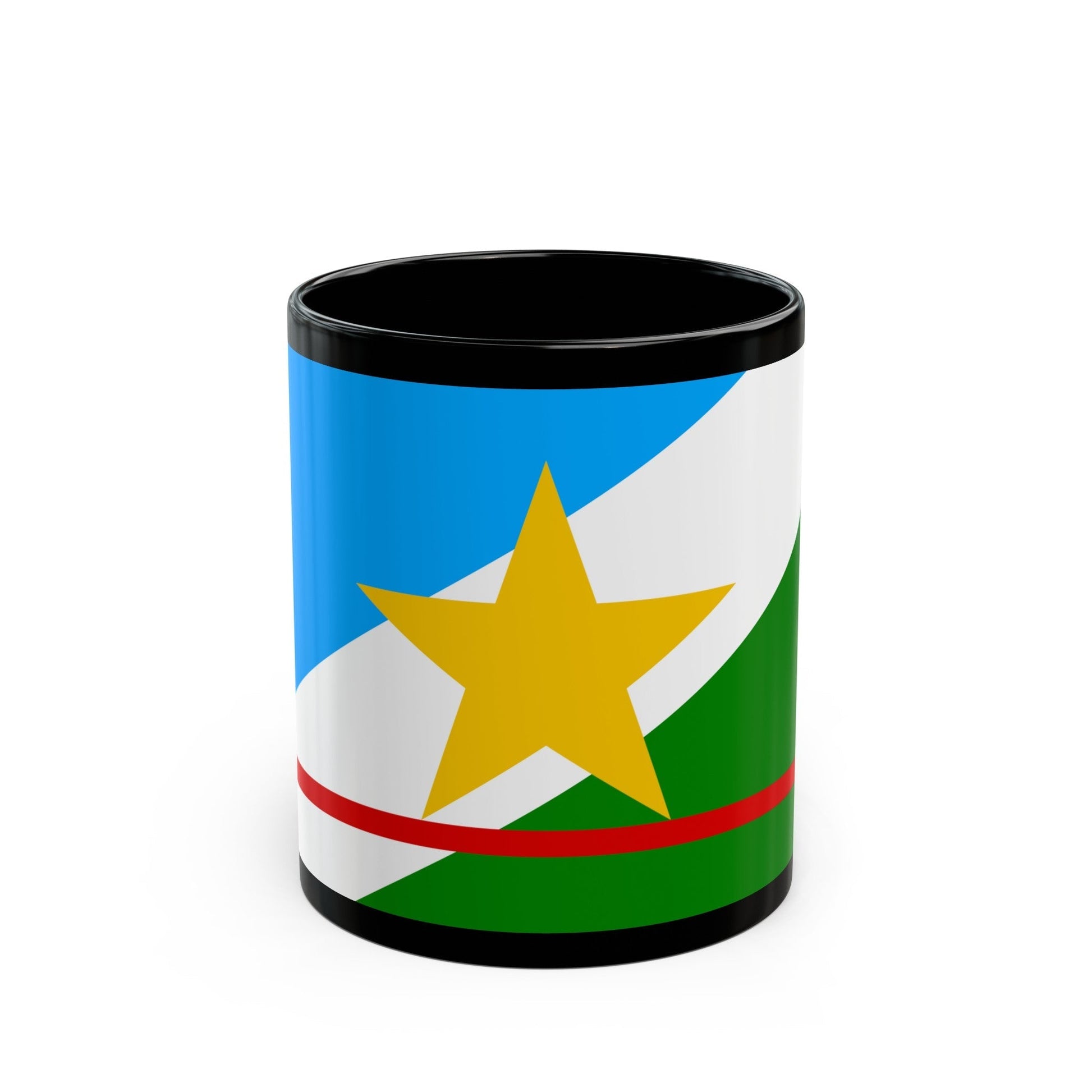 Flag of Roraima Brazil - Black Coffee Mug-11oz-The Sticker Space