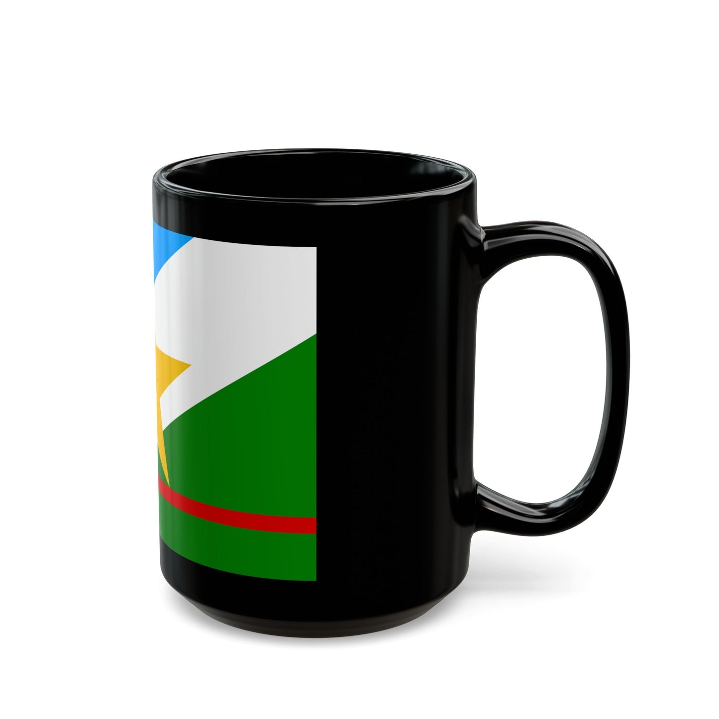 Flag of Roraima Brazil - Black Coffee Mug-The Sticker Space