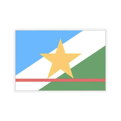 Flag of Roraima Brazil - STICKER Vinyl Kiss-Cut Decal 2 Inch Transparent - The Sticker Space