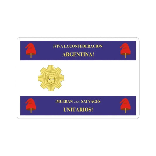 Flag of Rosas (Argentina) STICKER Vinyl Kiss-Cut Decal 2 Inch White - The Sticker Space