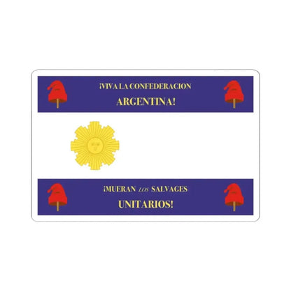 Flag of Rosas Variant (Argentina) STICKER Vinyl Kiss-Cut Decal 2 Inch White - The Sticker Space