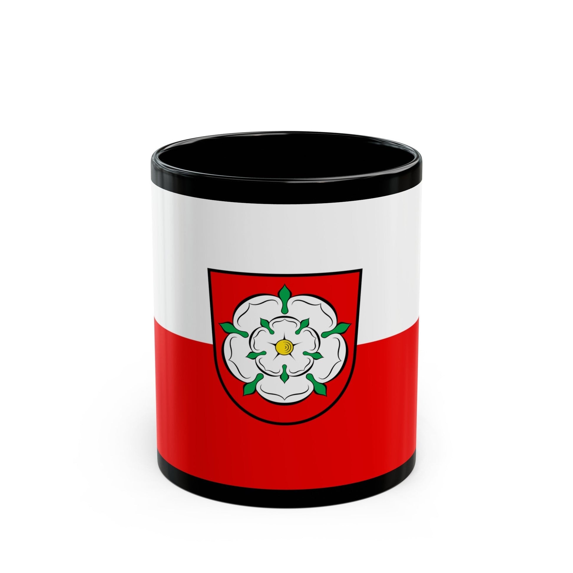 Flag of Rosenheim 2 Germany - Black Coffee Mug-11oz-The Sticker Space