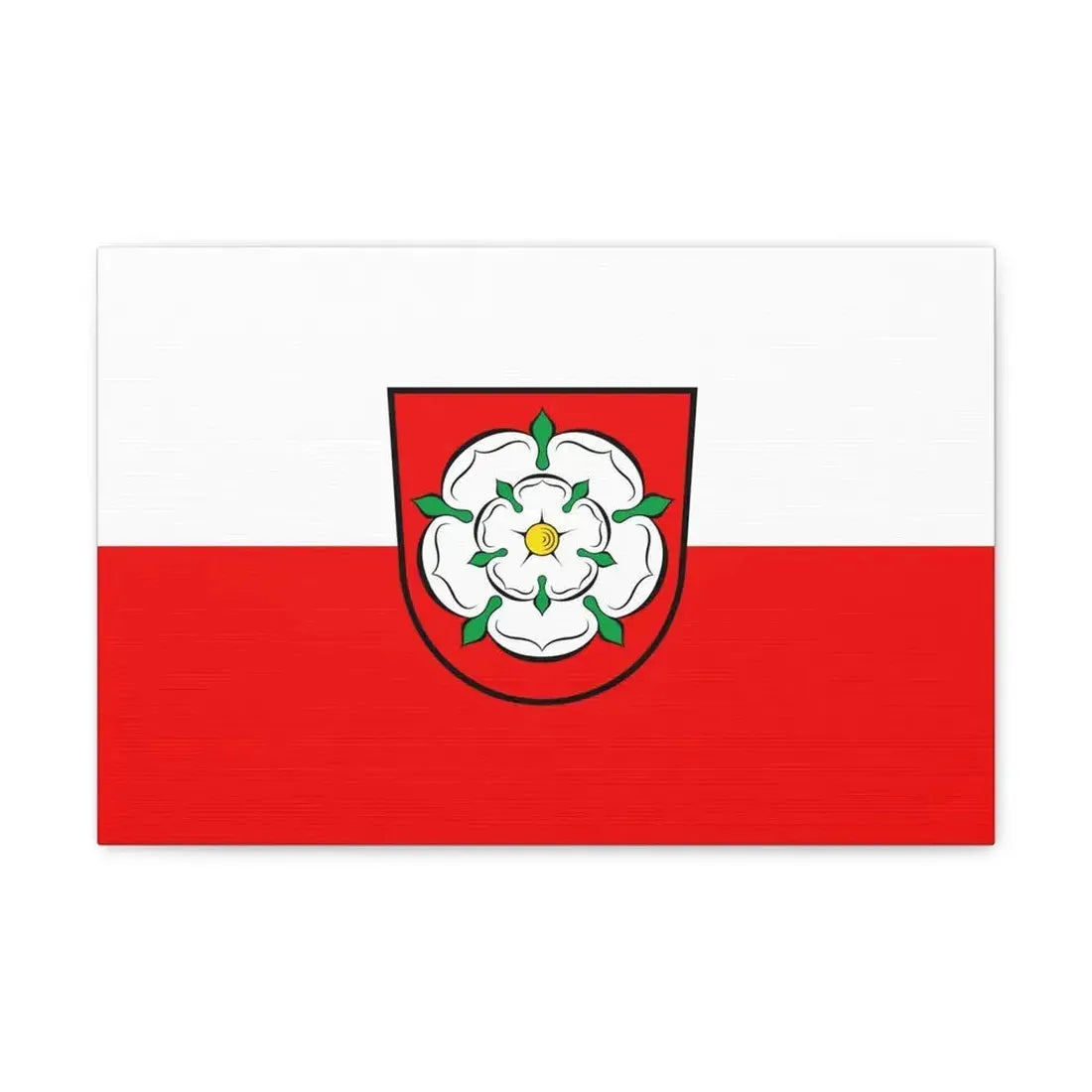 Flag of Rosenheim 2 Germany - Canvas Wall Art 18″ x 12″ 1.25" - The Sticker Space