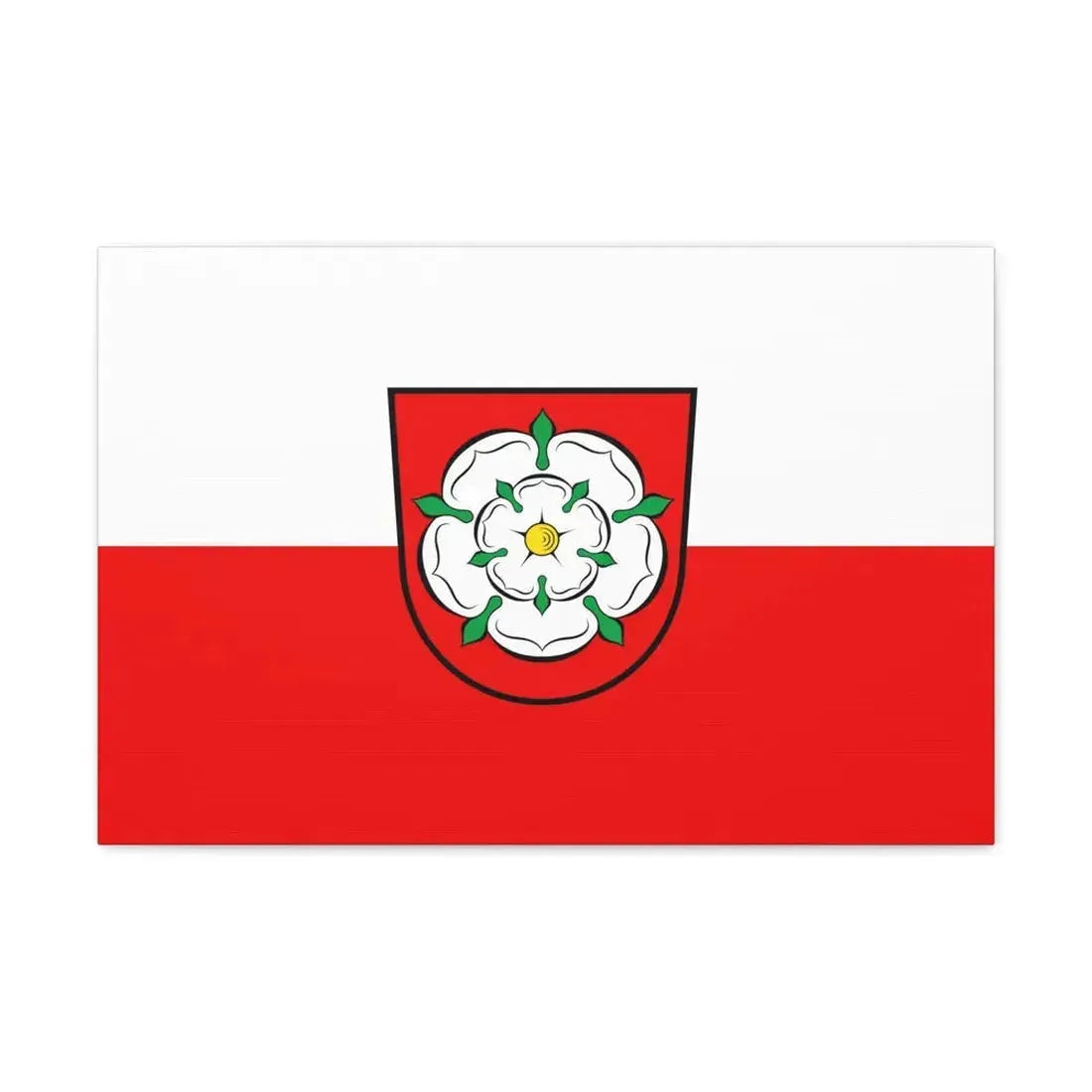 Flag of Rosenheim 2 Germany - Canvas Wall Art 24″ x 16″ 1.25" - The Sticker Space