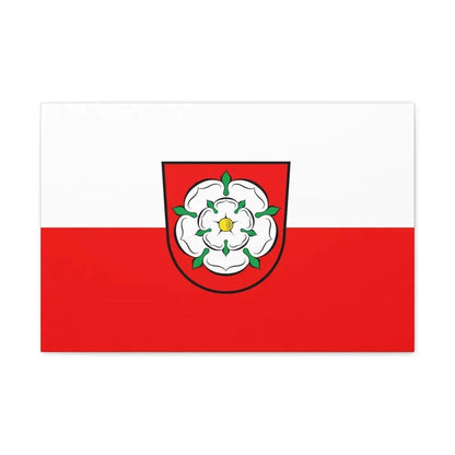 Flag of Rosenheim 2 Germany - Canvas Wall Art 24″ x 16″ 1.25" - The Sticker Space