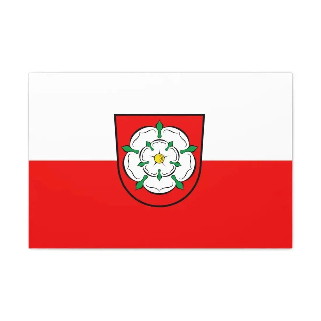 Flag of Rosenheim 2 Germany - Canvas Wall Art 30" x 20" 1.25" - The Sticker Space