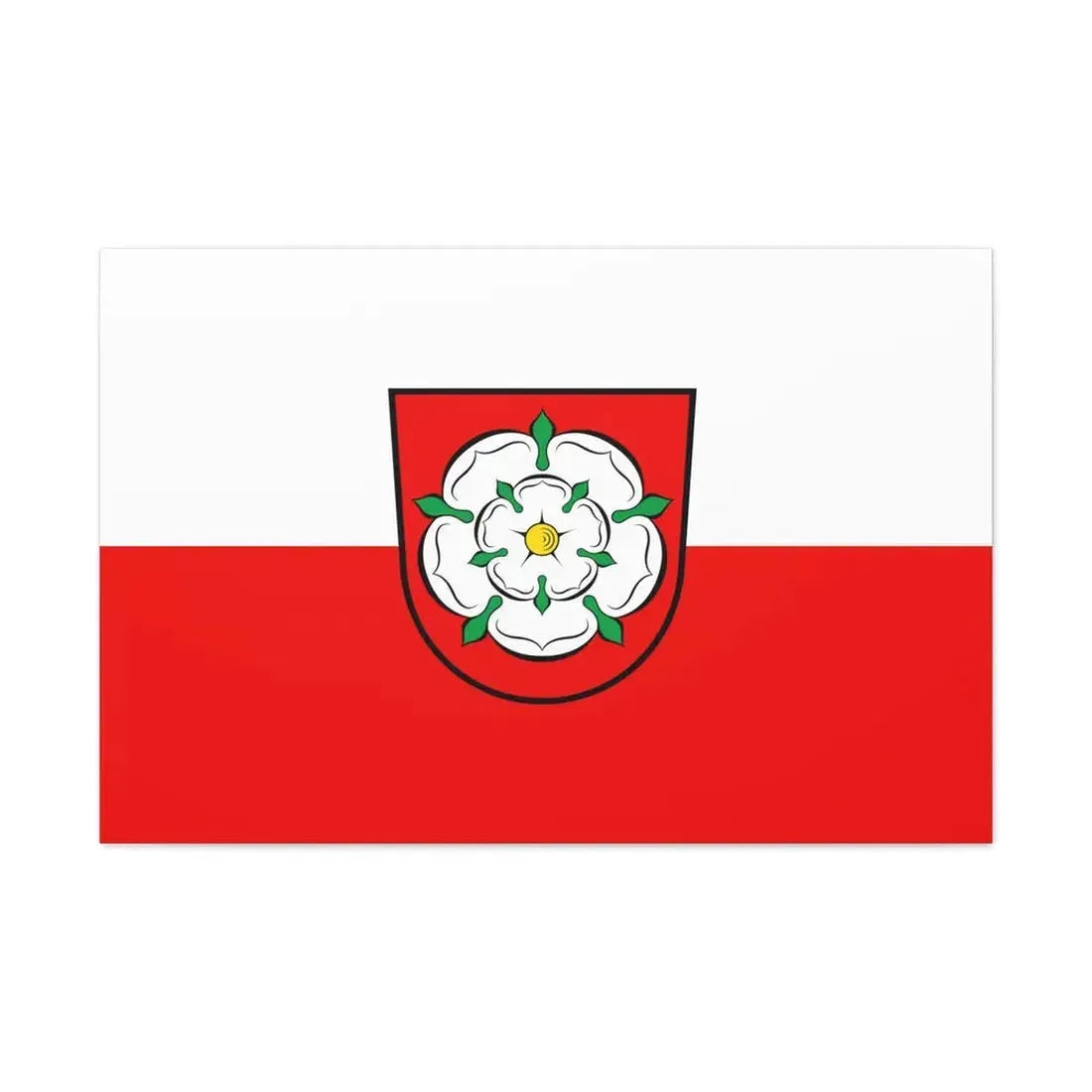 Flag of Rosenheim 2 Germany - Canvas Wall Art 36" x 24" 1.25" - The Sticker Space